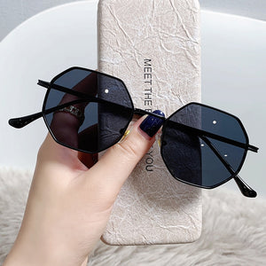 Trend Square Sunglasses Luxury Brand Sun Glasses Women Men Fashion Small Frame Polygon Sun Mirror Gradient Men&#39;s Gafas De Sol UV