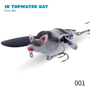 Hunthouse Bionic 3D Bat Artificial Pencil Bait Floating Topwater Surface Fishing Lure Wobbler 95mm 28g Crankbait For Bass Tackle
