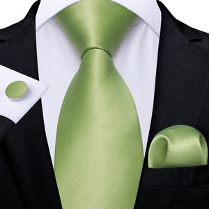 DiBanGu Men Tie Solid Pink Color Formal Wedding Necktie Silk Jacquard Woven Tie Handkerchief Cufflinks For Men Business Suit
