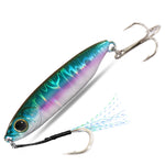 Metal Fishing Lure 10g 15g 20g Shore Cast Hook Swimbait Spoon Jig Artificial Bait Laser Cover Pike Trout Pesca Spinning Tackle