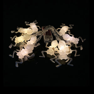 150cm 10LED Halloween LED String Lights Portable Pumpkin Ghost Skeletons Lights for Home Bar Halloween Party Decor Supplies 2022