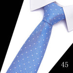 160 Colors Fashion Dropshipping Silk Necktie Wedding Accessories Dot Blue Man Fit Workplace Tie Men Necktie Gravatas