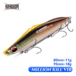 Kingdom Million Kill Vibration Fishing Lures 11g 18g Long Casting Sinking Hard Baits Artificial Bait Bass Pike Fishing Tackle