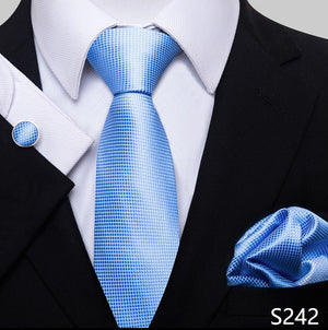Fashion Brand Nice Handmade Silk Tie Handkerchief Cufflink Set For Men Necktie Orange Paisley Shirt Accessories lover&#39;s day