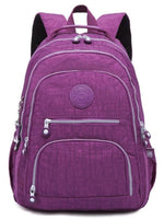 Fashion Women&#39;s Large Capacity Lightweight Backpack Waterproof Nylon School Bag for Teenage Girls Female Travel Laptop Backpack