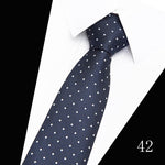 160 Colors Fashion Dropshipping Silk Necktie Wedding Accessories Dot Blue Man Fit Workplace Tie Men Necktie Gravatas
