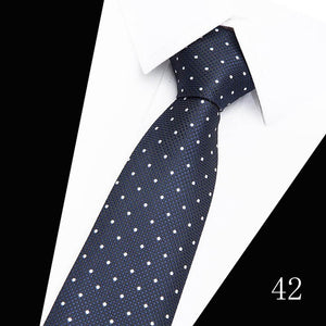 160 Colors Fashion Dropshipping Silk Necktie Wedding Accessories Dot Blue Man Fit Workplace Tie Men Necktie Gravatas