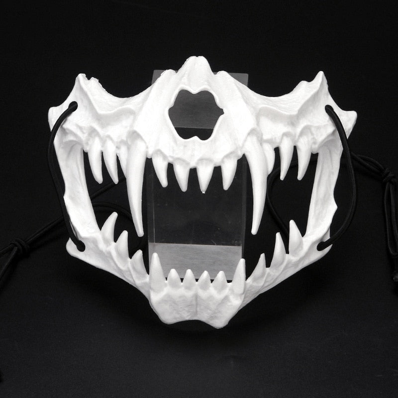 Halloween Carnival Party Mask Anime Dragon God Skeleton Half Face Masks Bone Skull Animals Mask Cosplay Dance Prom Costume Props