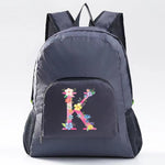 Unisex Lightweight Outdoor Backpack Portable Foldable Outdoor Camping Hiking Travel Daypack Women Pink Letter Pattern Sport Bags