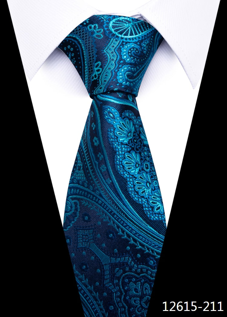 2022 New Design Wholesale Mix Colors Silk Tie Floral Green Men Gravatas Suit Accessories Fit Formal Party Wedding