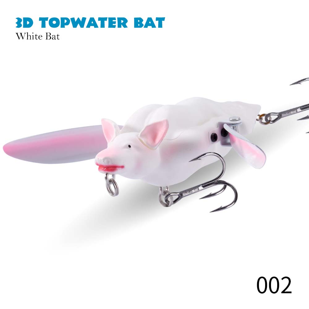 Hunthouse Bionic 3D Bat Artificial Pencil Bait Floating Topwater Surface Fishing Lure Wobbler 95mm 28g Crankbait For Bass Tackle