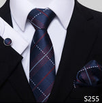 Fashion Brand Nice Handmade Silk Tie Handkerchief Cufflink Set For Men Necktie Orange Paisley Shirt Accessories lover&#39;s day
