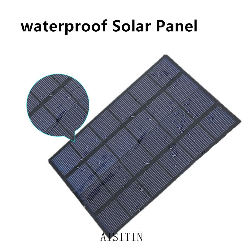PALONE Mini Solar Charger USB Solar Panel 6V Output Port Convenient Power Bank for Phone Charging Outdoor Riding Travel
