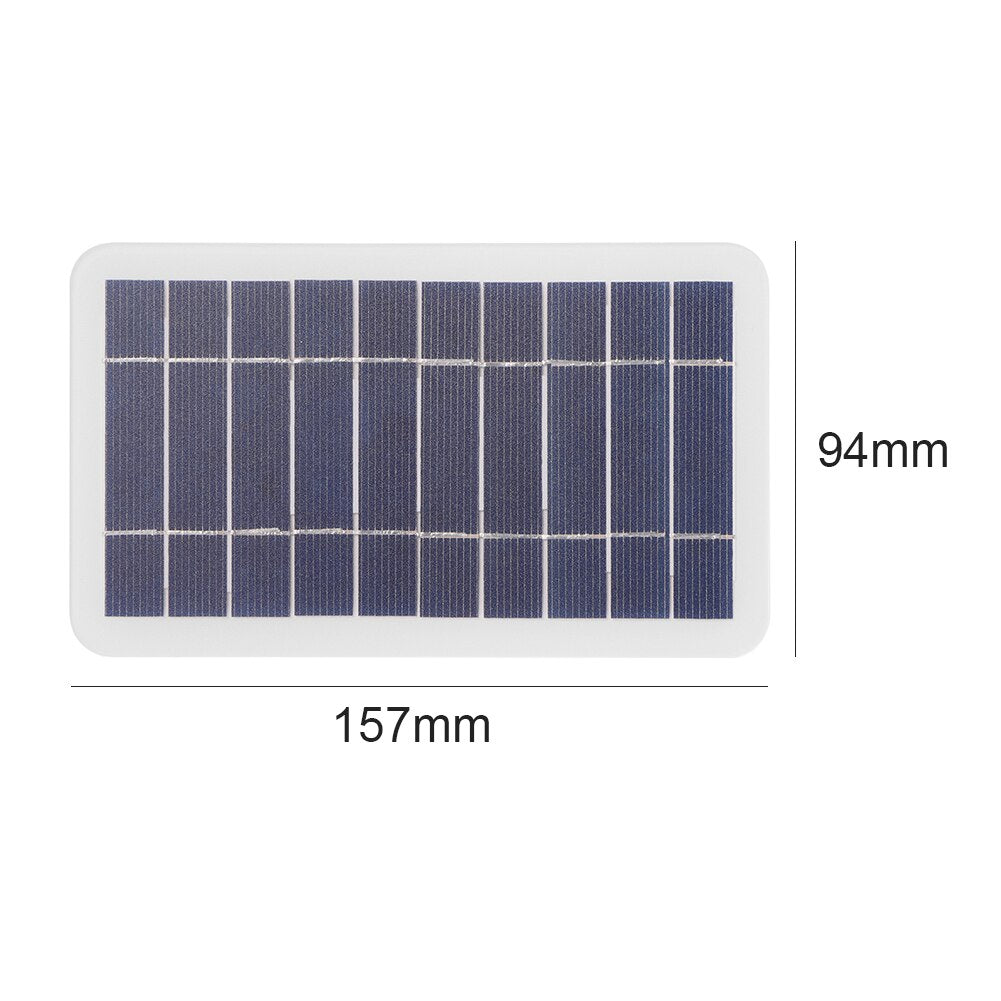 Solar Panel 5V 2W Built-in 10000mAh Battery Portable Solar Charger Waterproof Solar Battery for Mobile Phone Outdoor