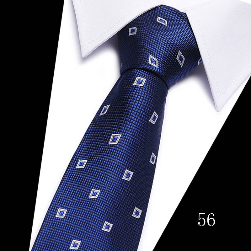 160 Colors Fashion Dropshipping Silk Necktie Wedding Accessories Dot Blue Man Fit Workplace Tie Men Necktie Gravatas