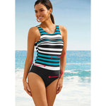 Women Striped Swimsuit 2022 One Piece Backless Swimwear Sexy Slimming Beach Wear Summer Vintage Bathing Suits S~XXL