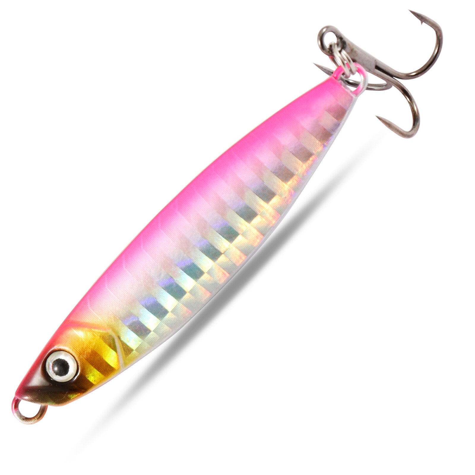 Metal Fishing Lure 10g 15g 20g Shore Cast Hook Swimbait Spoon Jig Artificial Bait Laser Cover Pike Trout Pesca Spinning Tackle