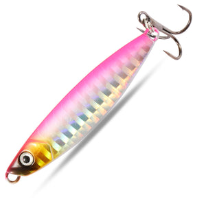 Metal Fishing Lure 10g 15g 20g Shore Cast Hook Swimbait Spoon Jig Artificial Bait Laser Cover Pike Trout Pesca Spinning Tackle