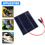 Waterproof Solar Panel 5W 12V Outdoor DIY Solar Cells Charger Polysilicon Epoxy Panels 136x110MM for 9-12V Battery Charging Tool