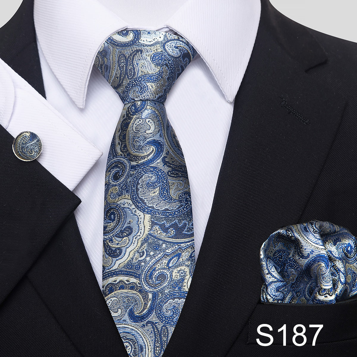 7.5 cm Great Quality Birthday Gift Tie Hanky Cufflink Set Necktie For Men Formal Clothing Purple hombre Gift for Boyfriend