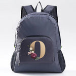 Foldable Backpack Camping Ultralight Folding Travel Bag Hiking Backpack Gold Letter Series Outdoor Sports Rucksack for Men Women