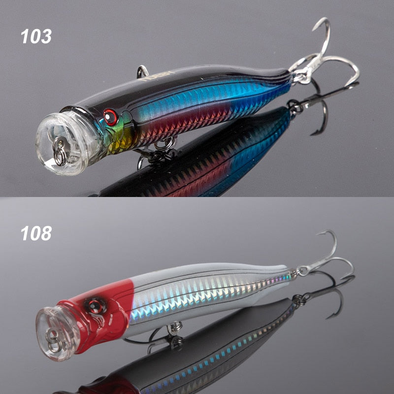 Noeby Feed Popper Spinning Fishing Lure Topwater 100mm20g 120mm29g 150mm55g  Artificial Hard Bait for Pike Tuna Fishing Lures