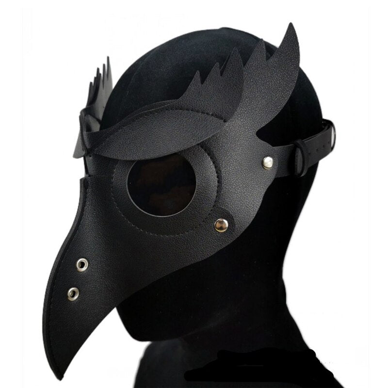 Medieval Funny Steampunk Plague Doctor Bird Mask Latex Punk Cosplay Masks Beak Adult Halloween The Event Cosplay Face Mask Props