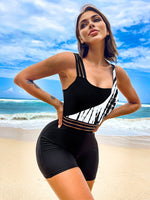 One Piece Swimsuit Women Push Up Swimming Suit patchwork Bathing Suit High waist Beachwear Monokini One Piece Swimwear Women