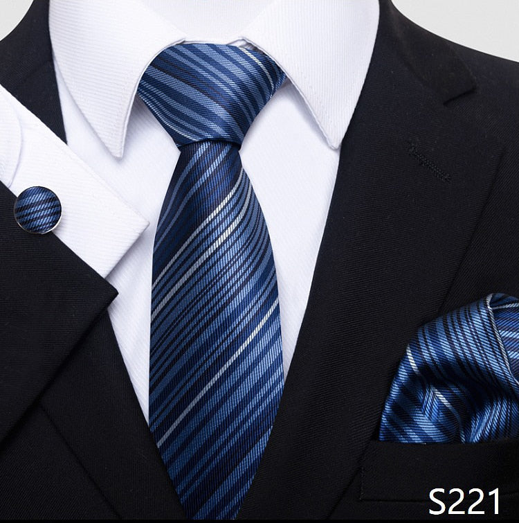 Fashion Brand Nice Handmade Silk Tie Handkerchief Cufflink Set For Men Necktie Orange Paisley Shirt Accessories lover&#39;s day