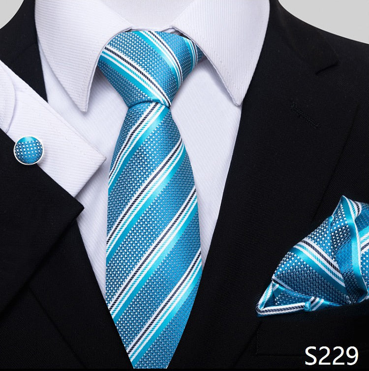 Fashion Brand Nice Handmade Silk Tie Handkerchief Cufflink Set For Men Necktie Orange Paisley Shirt Accessories lover&#39;s day