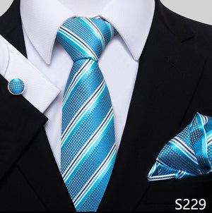 Fashion Brand Nice Handmade Silk Tie Handkerchief Cufflink Set For Men Necktie Orange Paisley Shirt Accessories lover&#39;s day