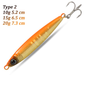 Metal Fishing Lure 10g 15g 20g Shore Cast Hook Swimbait Spoon Jig Artificial Bait Laser Cover Pike Trout Pesca Spinning Tackle