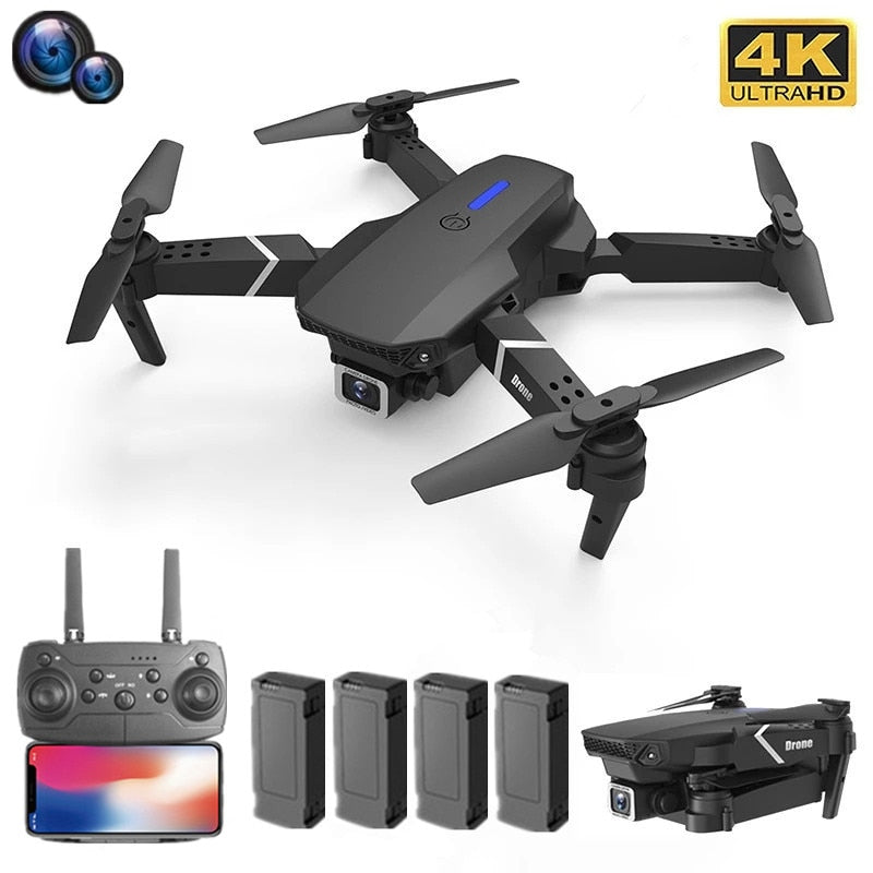 2021 NEW Drone 4k profession HD Wide Angle Camera 1080P WiFi fpv Drone Dual Camera Height Keep Drones Camera Helicopter Toys