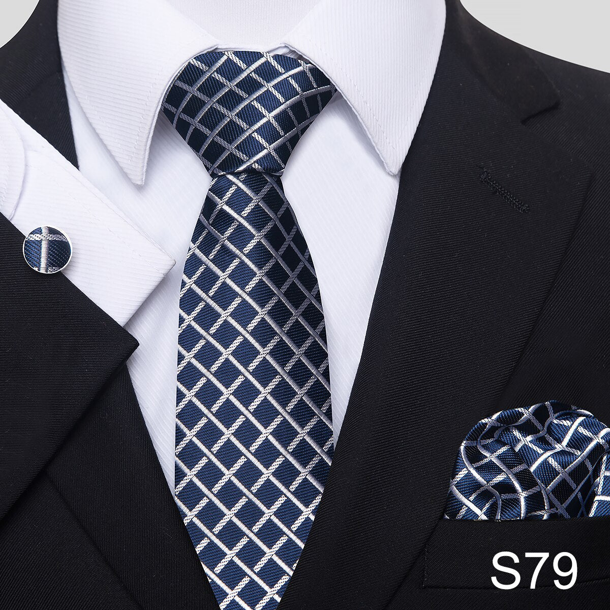 7.5 cm Great Quality Birthday Gift Tie Hanky Cufflink Set Necktie For Men Formal Clothing Purple hombre Gift for Boyfriend