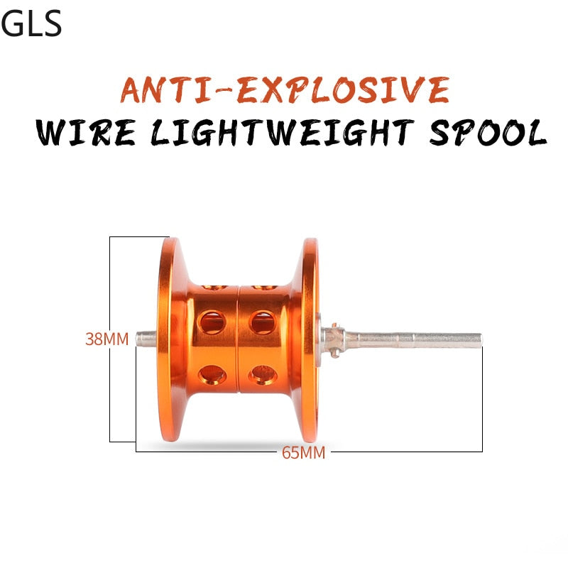 GLS 2022 Lightweight Spool 6.3:1 Gear Ratio Baitcasting Fishing Wheel Left/Right 8kg Max Drag Saltwater Left/Right Fishing Reel