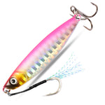 Metal Fishing Lure 10g 15g 20g Shore Cast Hook Swimbait Spoon Jig Artificial Bait Laser Cover Pike Trout Pesca Spinning Tackle