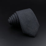 Men&#39;s Plaid Tie Cotton Black Grey Red Necktie Handmade Wool Narrow Collar Ties Wedding Business Party Suit Shirt Gift Accessory