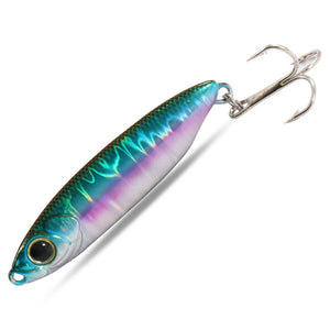 Metal Fishing Lure 10g 15g 20g Shore Cast Hook Swimbait Spoon Jig Artificial Bait Laser Cover Pike Trout Pesca Spinning Tackle