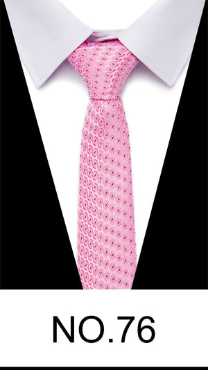 2022 New Style Wholesale Silk 7.5 cm Tie Gravatas Necktie Suit Accessories Men Red Solid Fit Business Wedding Workplace