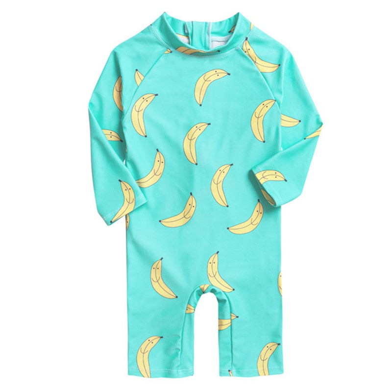 2022 Children&#39;s One Piece Swimsuit Sunscreen Quick-Dry Baby Surfing Suit for Boys Girls Swimwear Toddler Bathing Suit