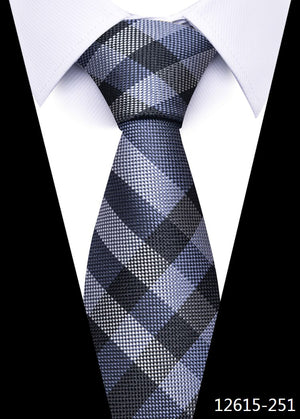 Brand Classic Newest design Silk Necktie Man&#39;s Shirt Accessories Striped Dark Blue Tie Men New Year&#39;s Day Fit Wedding Party