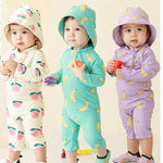 2022 Children&#39;s One Piece Swimsuit Sunscreen Quick-Dry Baby Surfing Suit for Boys Girls Swimwear Toddler Bathing Suit