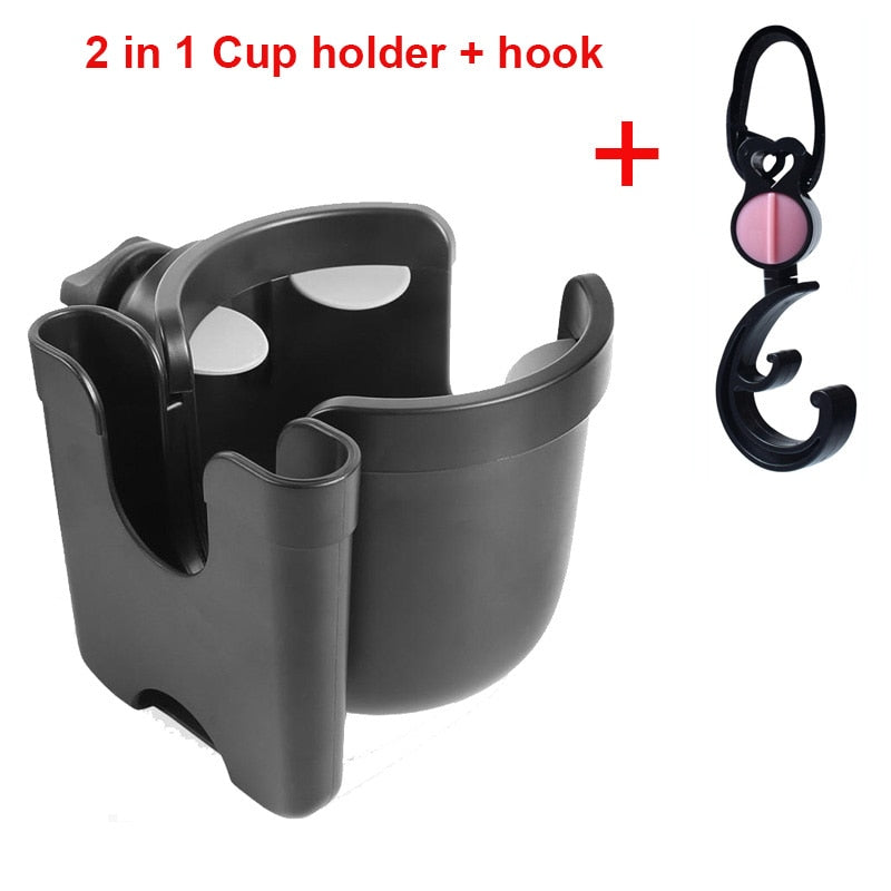 Baby Stroller Accessories Cup Holder universal child tricycle pram Water Bottle mobile phone holder Milk wheelchair buggy 2 in 1