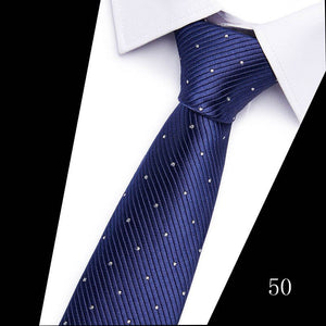 160 Colors Fashion Dropshipping Silk Necktie Wedding Accessories Dot Blue Man Fit Workplace Tie Men Necktie Gravatas