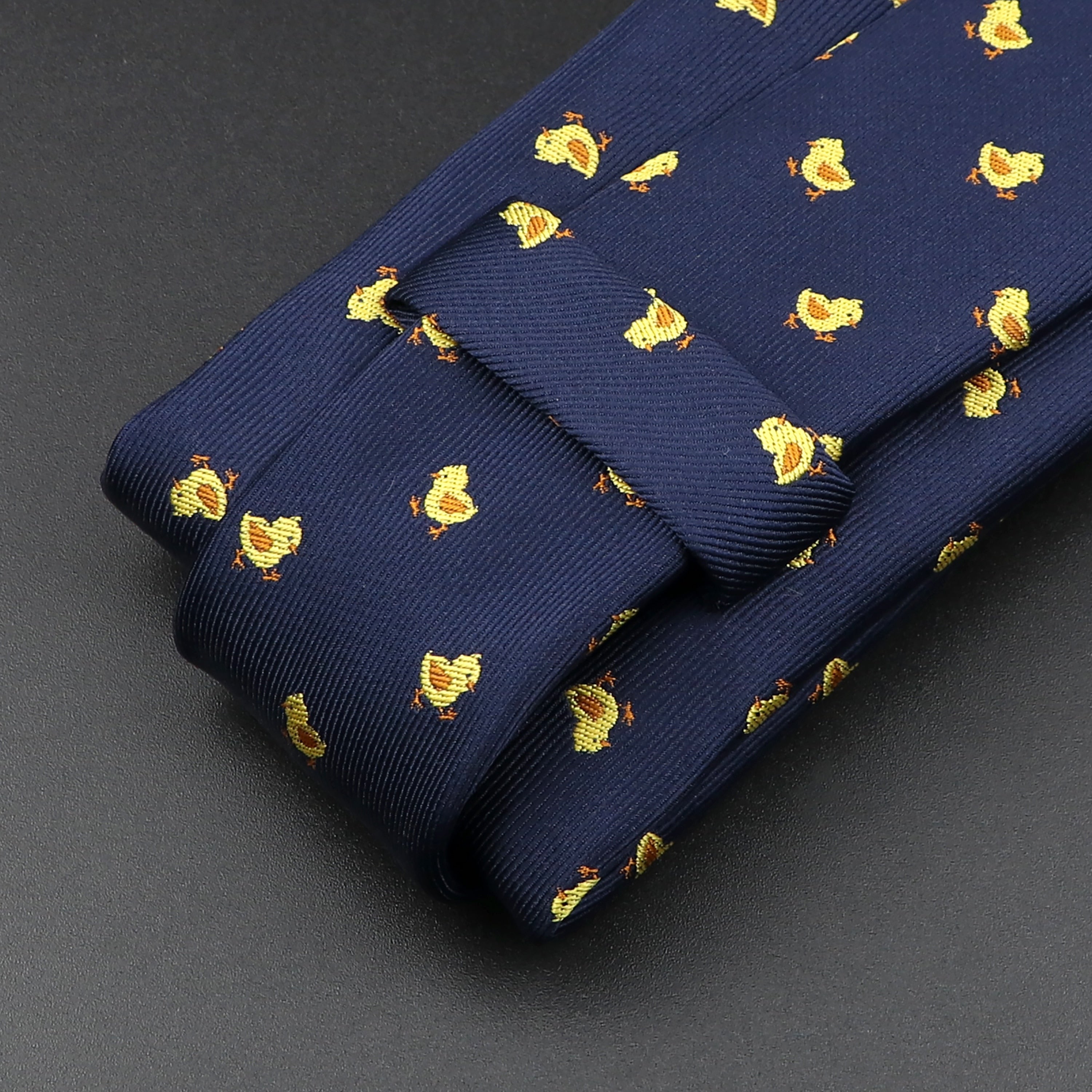 New Blue Printed Men&#39;s Tie Novelty Animal Fruit Pattern Neck Ties S lim Jacquard Woven High Quality Gravatas Accessories For Men