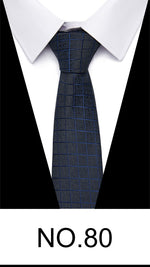 Newest design 7.5 and 8 cm Luxurious Silk Necktie Men Tie Gravatas Dark Gray Striped Shirt Accessories Man&#39;s New Year&#39;s Day
