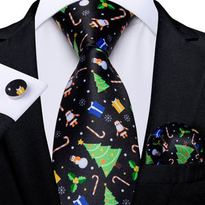 Mens Christmas Tie Set Red Blue 8cm Wide Silk Neck Tie Gift For Men Wedding Accessories