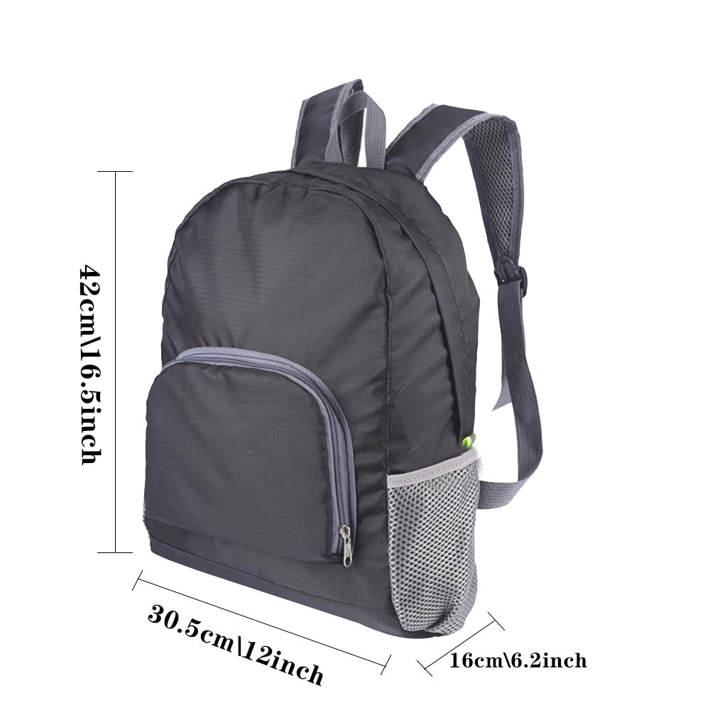Foldable Backpack Camping Ultralight Folding Travel Bag Hiking Backpack Gold Letter Series Outdoor Sports Rucksack for Men Women