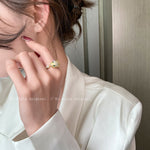 Korea New Design Fashion Jewelry Luxury Full AAA Zircon Animal Leopard Ring Elegant Women Prom Party Accessories