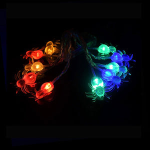 150cm 10LED Halloween LED String Lights Portable Pumpkin Ghost Skeletons Lights for Home Bar Halloween Party Decor Supplies 2022